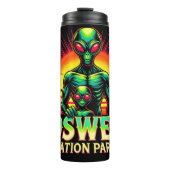 Roswells Alien Invasion Graphics Thermosbecher (Vorderseite)