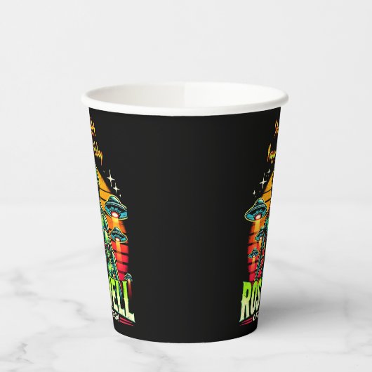 Roswells Alien Oasis erwartet Sie! Pappbecher (Links)