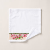 Rosy Abundance auf einem Badetuch-Set (B) Badhandtuch Set (Waschlappen)