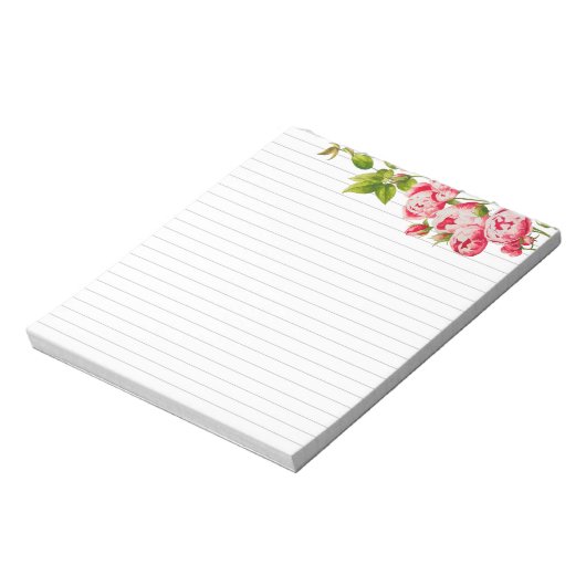 Rosy Abundance auf einem mittelgroßen Notepad Notizblock (Rotiert)