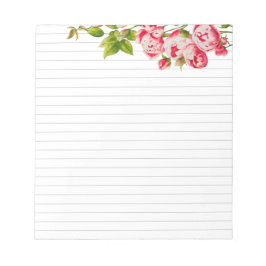 Rosy Abundance auf einem mittelgroßen Notepad Notizblock