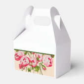 Rosy Abundance on Gable Favor Box Geschenkschachtel (Rückseite)