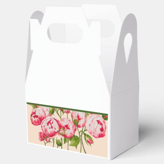 Rosy Abundance on Gable Favor Box Geschenkschachtel (Geöffnet)