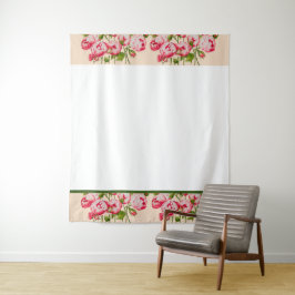 Rosy Abundance on Tapestry Wandteppich