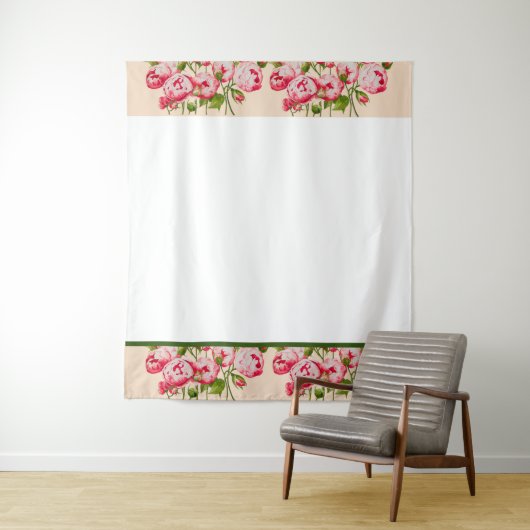 Rosy Abundance on Tapestry Wandteppich (Beispiel)