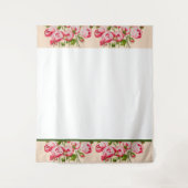 Rosy Abundance on Tapestry Wandteppich (Vorderseite)