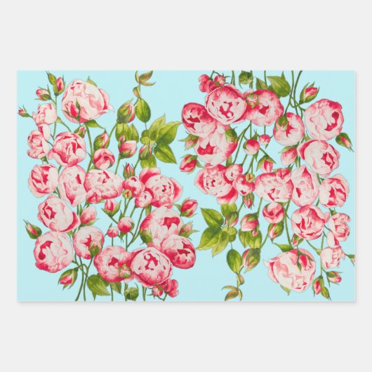 Rosy Abundance on Wrapping Paper Set Geschenkpapier Set (Vorderseite 3)