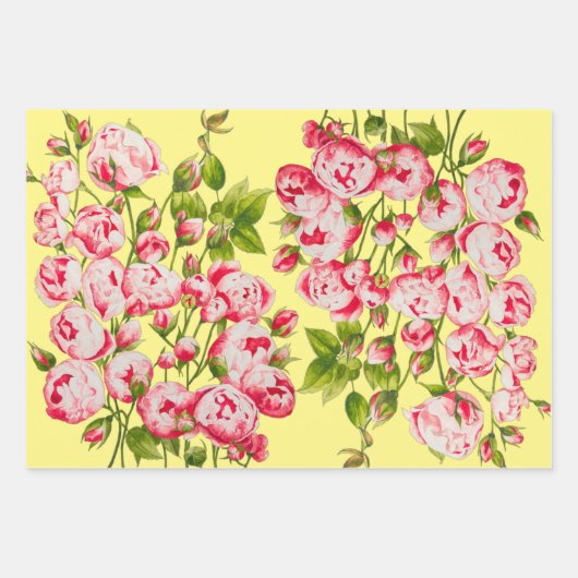 Rosy Abundance on Wrapping Paper Set Geschenkpapier Set (Vorderseite 2)