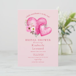Rosy Blooms Sweetheart Baby Shower Einladung