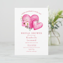 Rosy Blooms Sweetheart Baby Shower Einladung