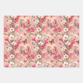 Rosy Bloomscape 3 Geschenkpapier Set (Vorderseite 3)