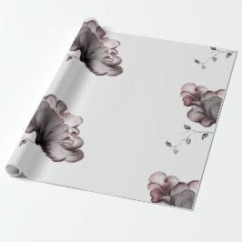 Rosy-Blume Geschenkpapier