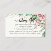 Rosy Blush Blumenschmuck gut für Hochzeiten Begleitkarte (Vorderseite)