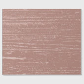 Rosy Brown Wood Grain Geschenkpapier (Flach)