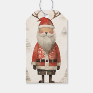 Rosy Cheek Reindeer Santa Geschenkanhänger
