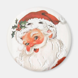 Rosy Cheeked Santa Vintag Magnet
