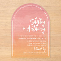 Rosy Dawn Arch Frame Wedding