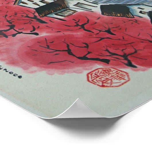 Rosy-Dorfmalerei Poster (Ecke)