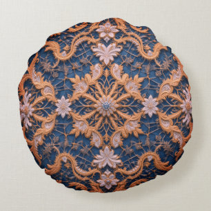 Rosy Embrace Grade A Rundes Kissen