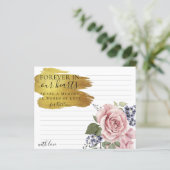 Rosy Floral Elegante gemeinsam eine Gedächtnisbeer (Stehend Vorderseite)