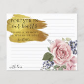 Rosy Floral Elegante gemeinsam eine Gedächtnisbeer (Vorderseite)