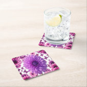 Rosy Floral Untersetzer - Rosa Blume Trinkmatte (Vor Ort)