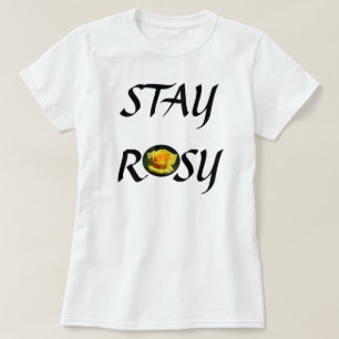 Rosy-Gelb-Rose-Shirt bleibe T-Shirt