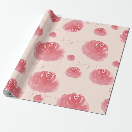 Rosy Geschenkpapier (Ungerollt)