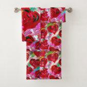 Rosy Hearts Badhandtuch Set (Insitu)