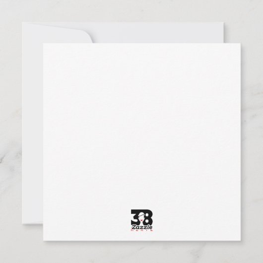 Rosy Hearts Feiertagskarte (Rückseite)