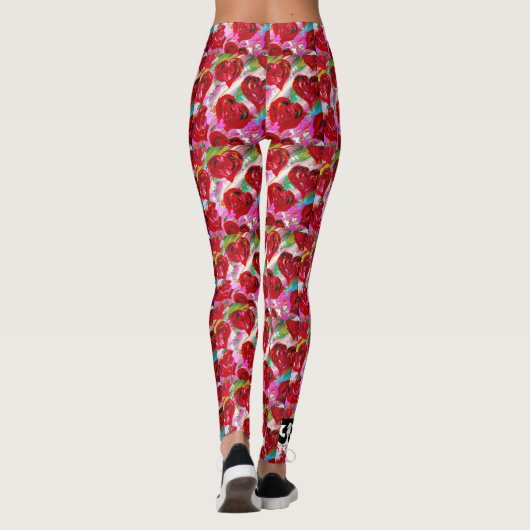 Rosy Hearts Leggings (Rückseite)