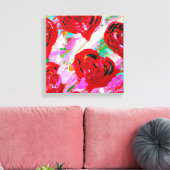Rosy Hearts Leinwanddruck (Insitu (Wohnzimmer))