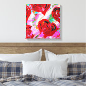 Rosy Hearts Leinwanddruck (Insitu (Schlafzimmer))
