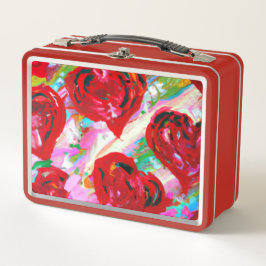 Rosy Hearts Metall Brotdose