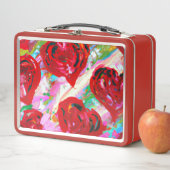 Rosy Hearts Metall Brotdose (Beispiel)