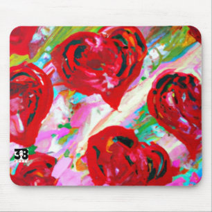 Rosy Hearts Mousepad