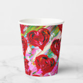 Rosy Hearts Pappbecher (Links)