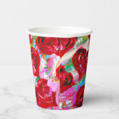 Rosy Hearts Pappbecher (Rechts)