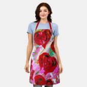 Rosy Hearts Schürze (Getragen)