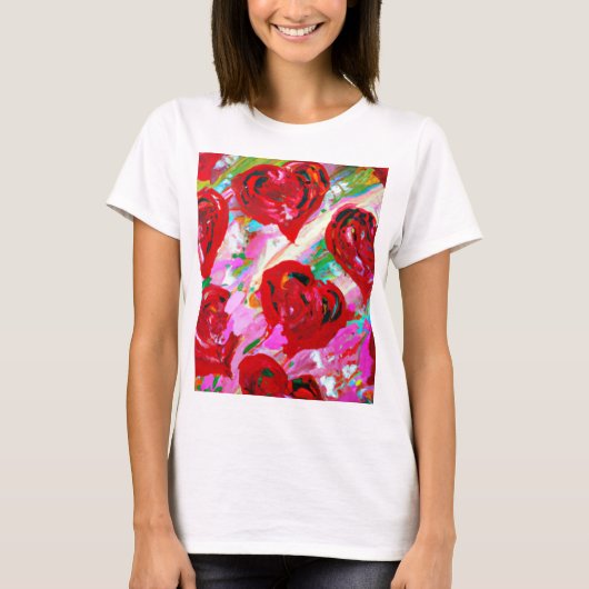 Rosy Hearts T-Shirt (Vorderseite)