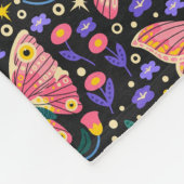 Rosy Maple Moth Blanket Fleecedecke (Ecke)