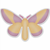 Rosy Maple Moth Sticker (Vorderseite)