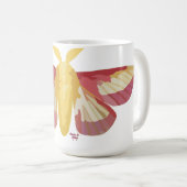 Rosy Maple Moth Sticker Kaffeetasse (VorderseiteRechts)