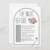 Rosy Minimal Script die Nacht vor der Einladung (Vorne/Hinten)