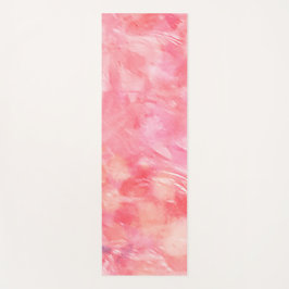 Rosy Pink Abstrakt Namaste Meditation Floor Yogamatte