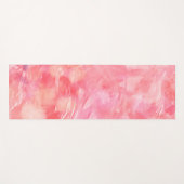 Rosy Pink Abstrakt Namaste Meditation Floor Yogamatte (Vorderseite (Horizontal))