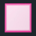 Rosy Pink Classic Boarder Foto Notizblock<br><div class="desc">Dies ist niedlich gürlich aquamarinen Rahmen Foto Rahmen schlicht Notizblock zu beachten unvergessliche Weise.</div>