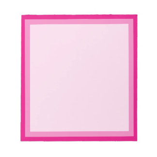 Rosy Pink Classic Boarder Foto Notizblock