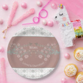 Rosy Pink Floral Pappteller (Party)