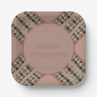 Rosy Pink Gemustert Pappteller